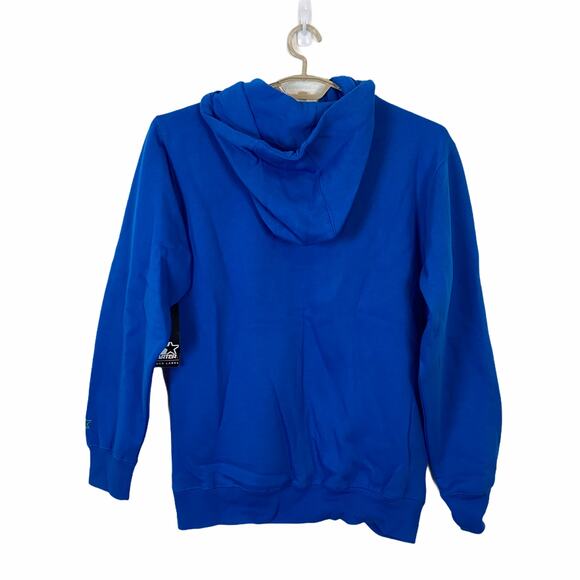 Starter Hoodie Black Label NWT Star Logo Kangaroo Pocket in Blue & Green Unisex - Picture 2 of 14